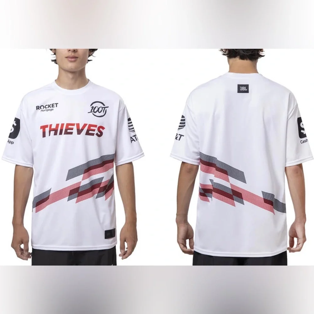 〰️ 100 Thieves Valorant Esports Gaming Jersey〰️ - Picture 1 of 9